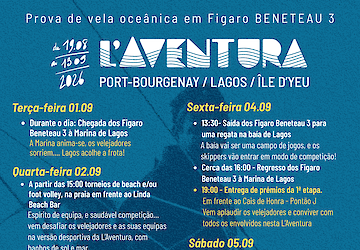 L’Aventura 2026 faz escala em Lagos e traz à cidade alguns dos nomes mais fortes da vela oceânica internacional