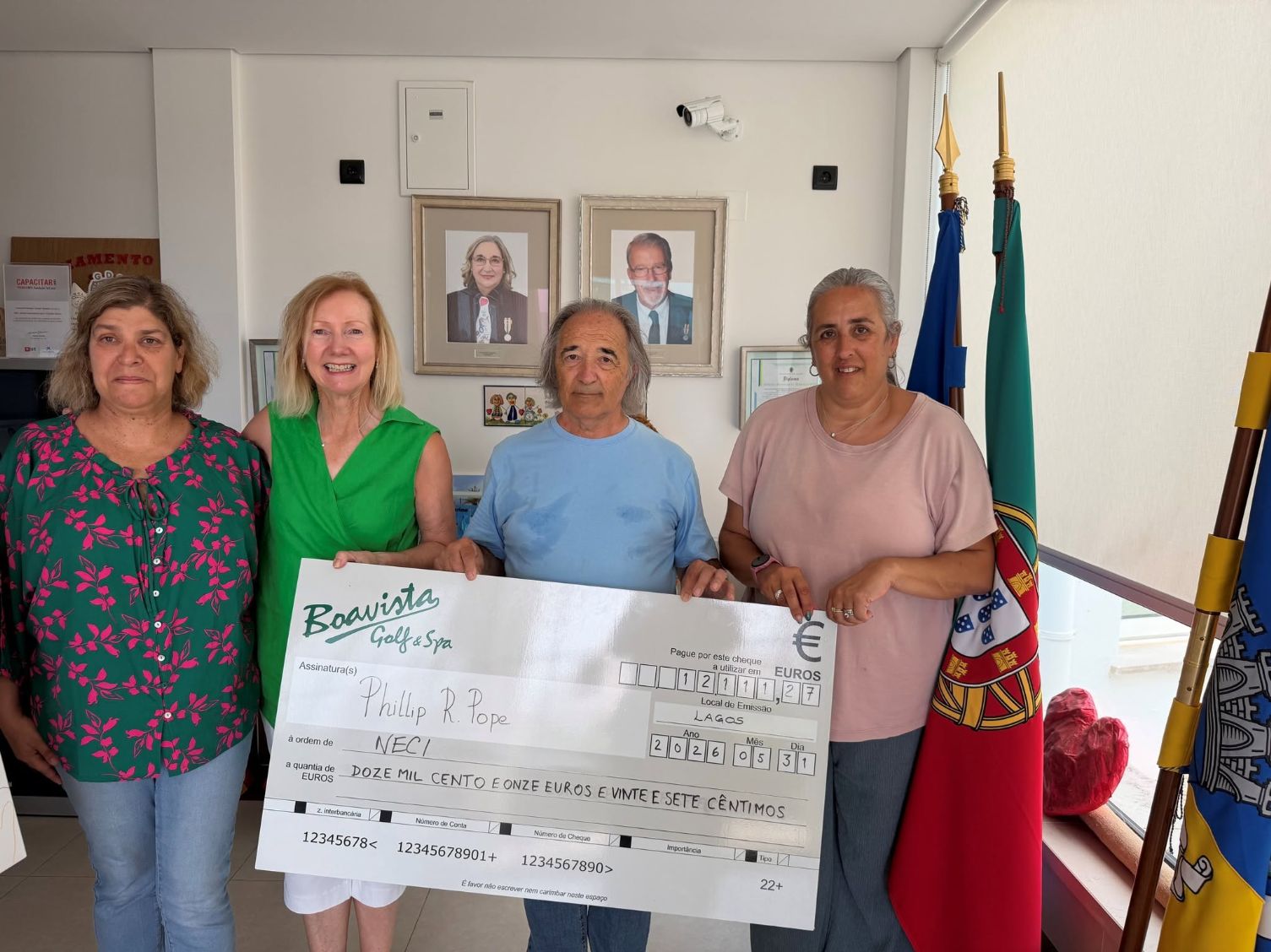 Membros e amigos do Boavista Clube de Golfe angariaram verba para as instituições locais:  NECI e Madrugada