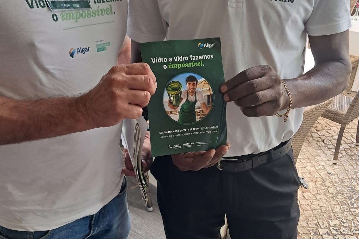 Algar e Plataforma Vidro+ promovem campanha de sensibilização junto do comércio e restauração do Algarve