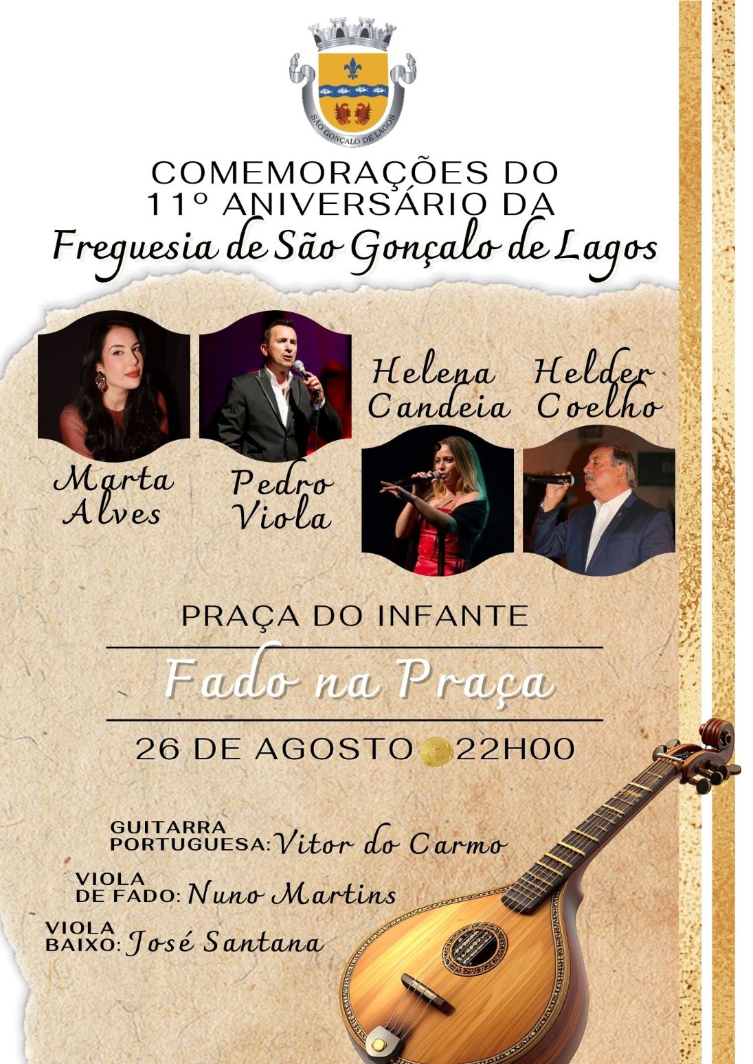Comemorações do 11º Aniversário da Freguesia de São Gonçalo de Lagos – Fado na Praça e La Murga - Orquestra Ligeira de Lagos