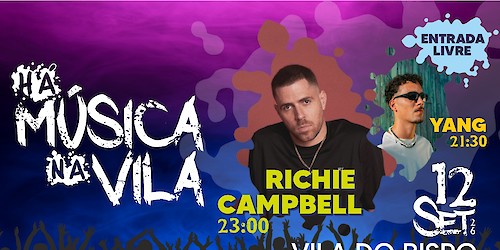"Há Música na Vila" despede-se do verão com Richie Campbell e Yang