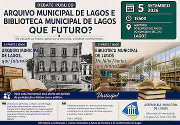 Debate Público: Arquivo Municipal de Lagos e Biblioteca Municipal de Lagos - Que Futuro?
