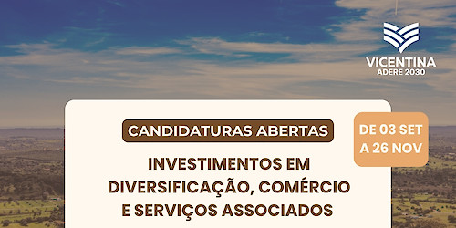 GAL Vicentina ADERE 2030: Novos apoios disponíveis no território