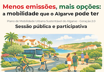 AMAL promove sessão pública “Menos emissões, mais opções: a mobilidade que o Algarve pode ter”