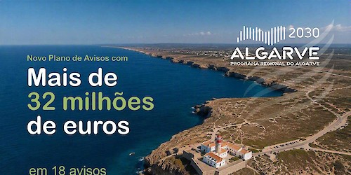 ALGARVE 2030 prevê mais de 32 milhões de euros em 18 avisos até agosto de 2027