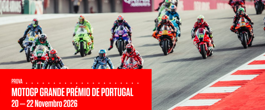 A Federação de Motociclismo de Portugal procura voluntários/as para o Grande Prémio de Portugal de MotoGP de 2026, no Autódromo Internacional do Algarve, em Portimão