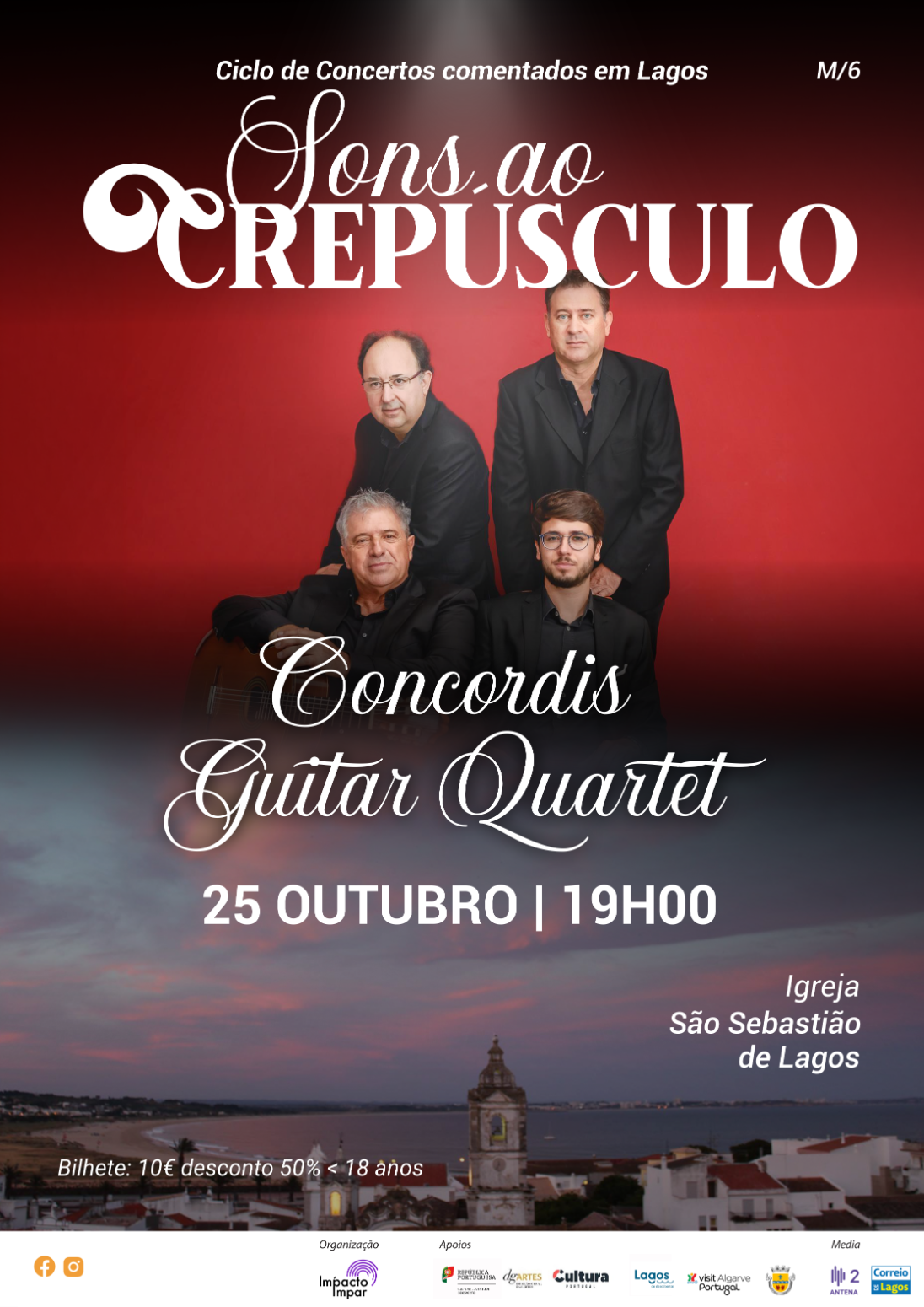 Concordis Guitar Quartet leva a música portuguesa à Igreja de São Sebastião