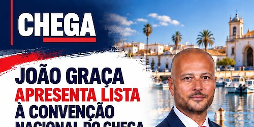 João Graça apresenta candidatura a cabeça de lista dos delegados do Algarve à Convenção Nacional do CHEGA