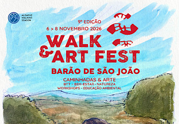 Caminhadas, arte e “Paz & Amor”: Walk & Art Fest regressa a Barão de São João de 6 a 8 de novembro