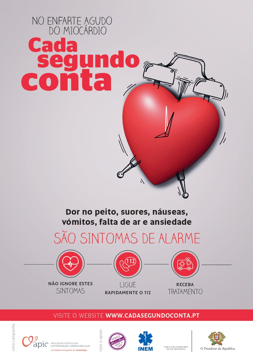 Campanha alerta população portuguesa para o enfarte agudo do miocárdio