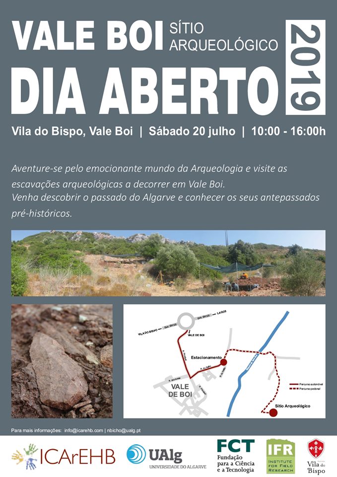 Dia Aberto no Sítio Arqueológico de Vale de Boi em Budens