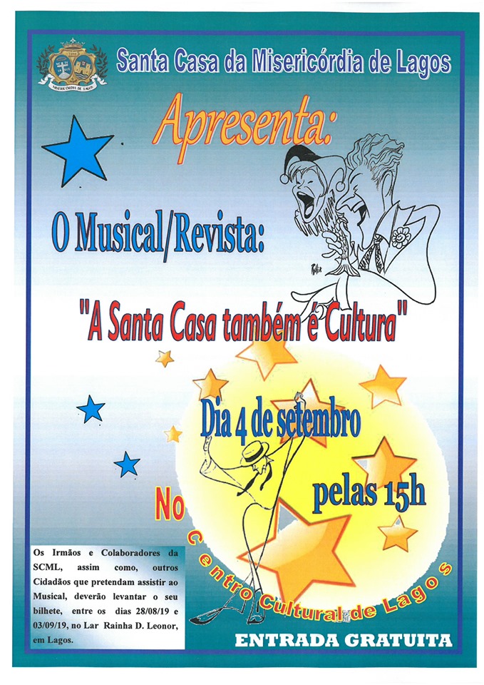 Santa Casa da Misericórdia de Lagos apresenta Revista/ Musical "Santa Casa também é Cultura"
