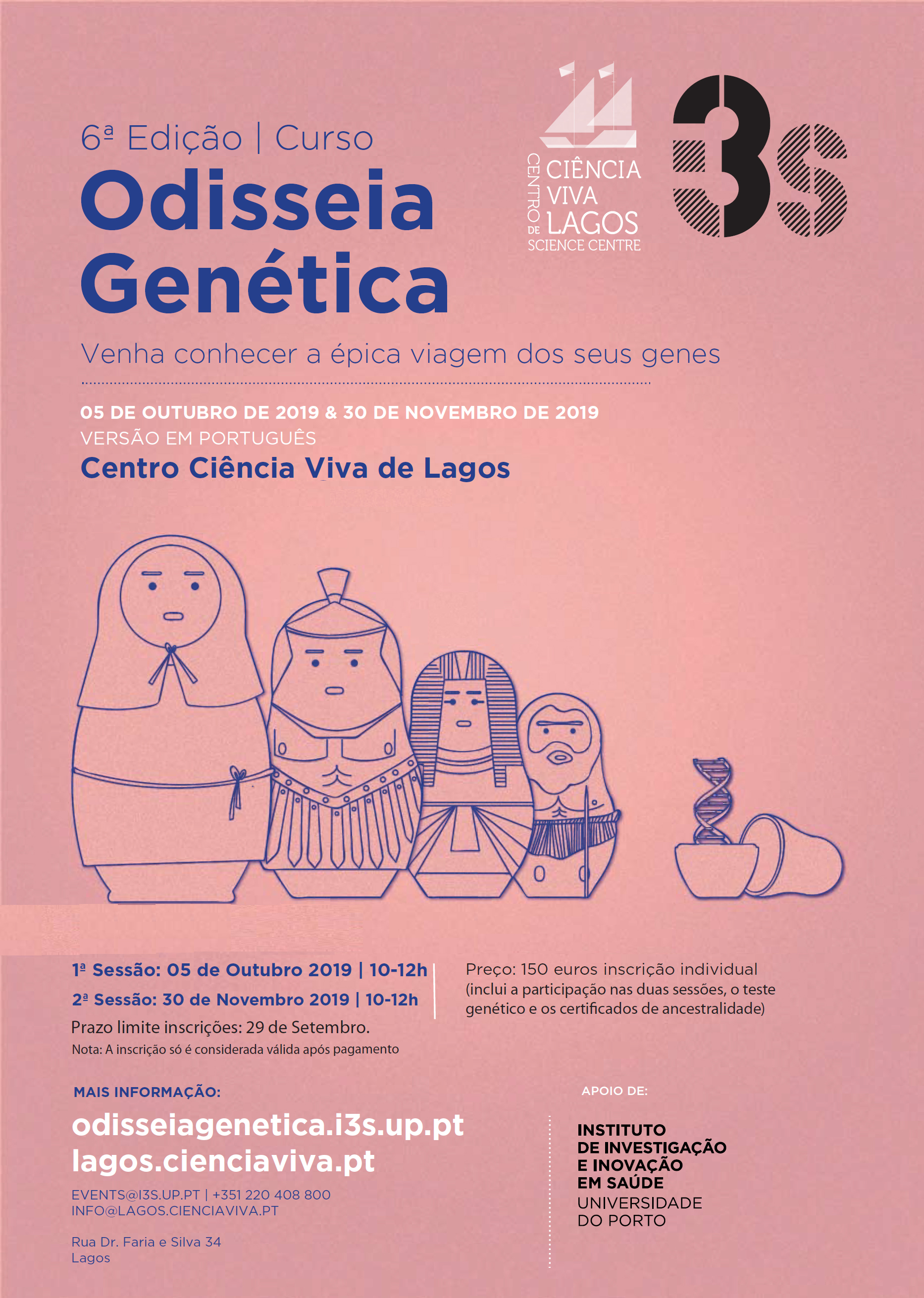 Workshop  A Odisseia Genética no Centro Ciência Viva de Lagos