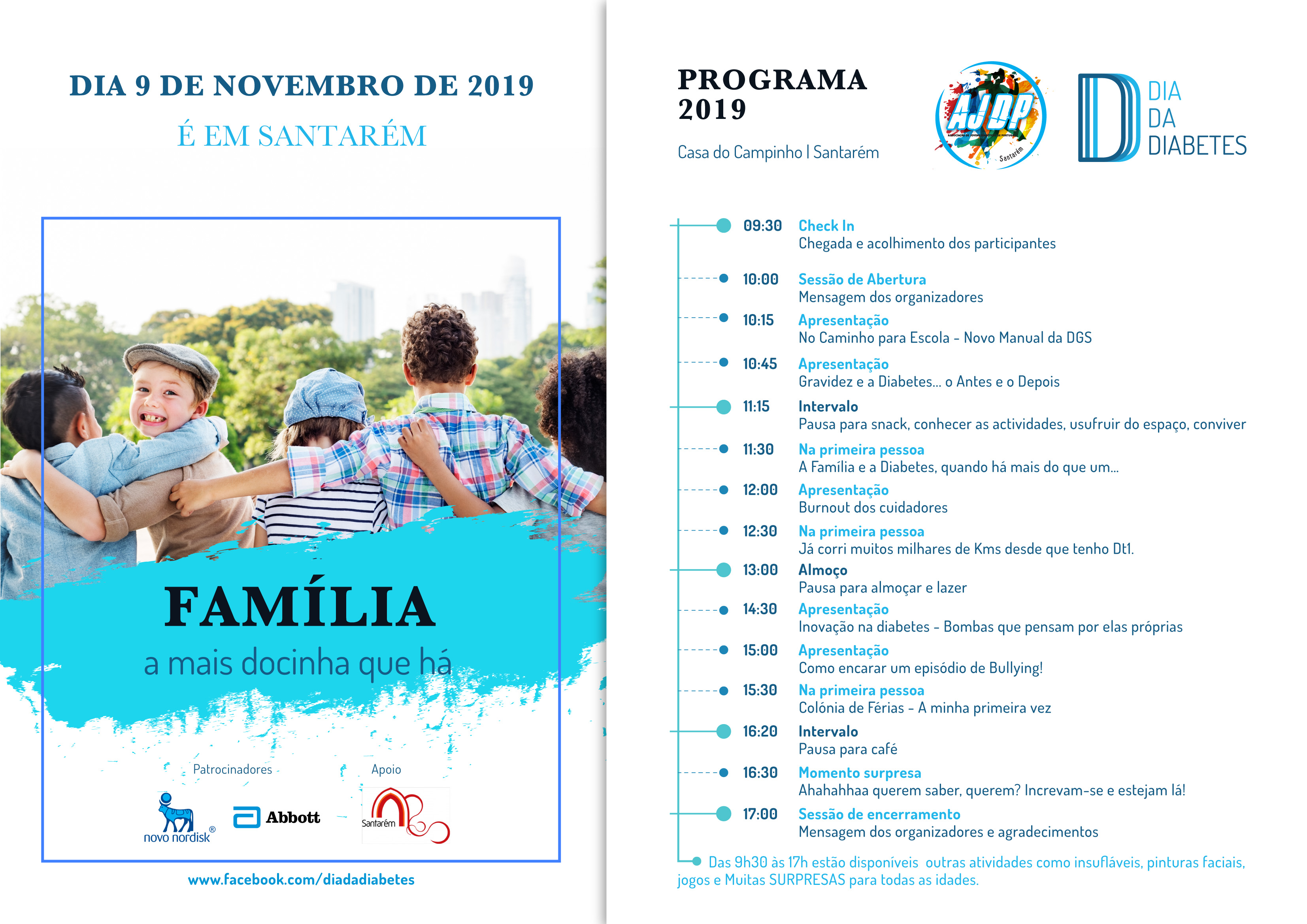 Associação de Jovens Diabéticos de Portugal destaca a importância da família, em evento do Dia Mundial da Diabetes