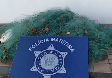 Polícia Marítima apreende arte de pesca com 700 metros em Lagos