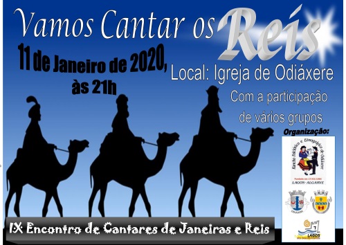Rancho Folclórico e Etnográfico de Odiáxere cantam as Janeiras e os Reis no dia 11 de Janeiro