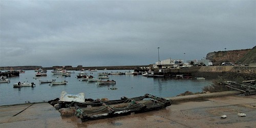 Reportagem no porto da Baleeira, em Sagres, onde os pescadores estão contra o novo projecto aquícola