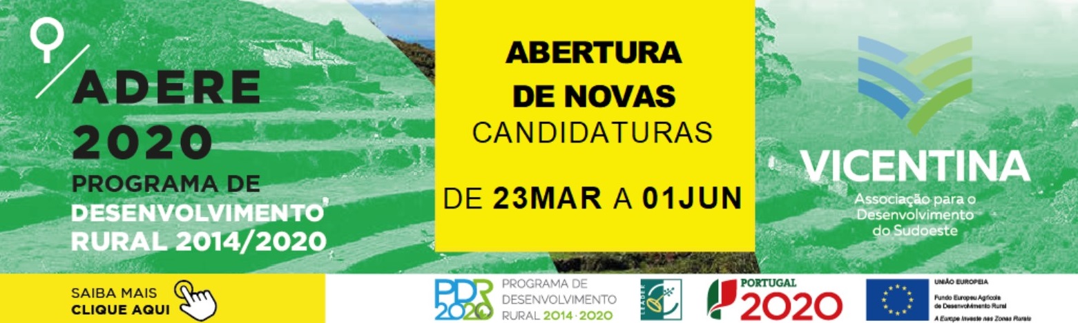 A Vicentina abre novo período de apresentação de candidaturas – PDR2020