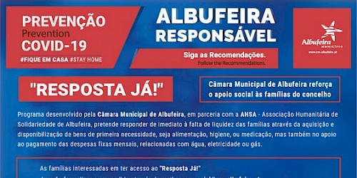 Famílias mais fragilizadas vão ter “resposta já” por parte da Câmara Municipal de Albufeira