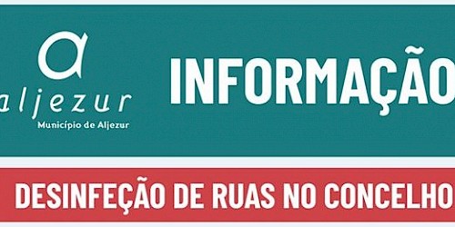 Desinfecção de ruas no concelho de Aljezur