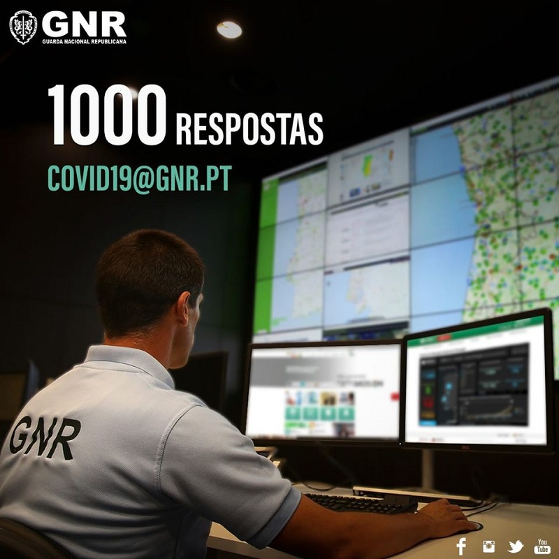 Linha de atendimento da GNR | COVID-19