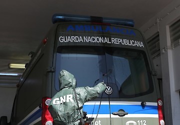 COVID-19: GNR descontaminou cerca de 2400 ambulâncias e 70 instalações