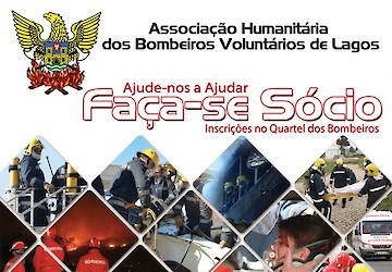 «Ajude-nos a ajudar» – Faça-se sócio dos Bombeiros Voluntários de Lagos