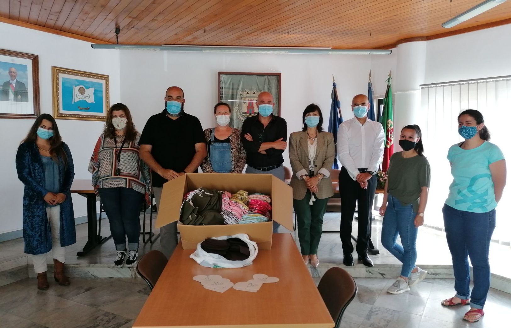 Grupo Aljezur Solidário fabricou máscaras para serem entregues à população