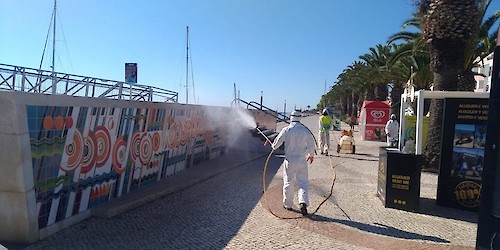 Câmara Municipal de Lagos continua a realizar acções de desinfecção de espaços