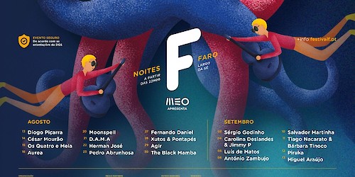 NOITES F celebram o FESTIVAL F de 13 de Agosto a 13 de Setembro, em Faro