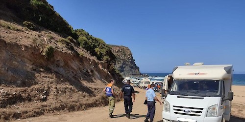 GNR realiza fiscalização de campismo ilegal em Vila do Bispo