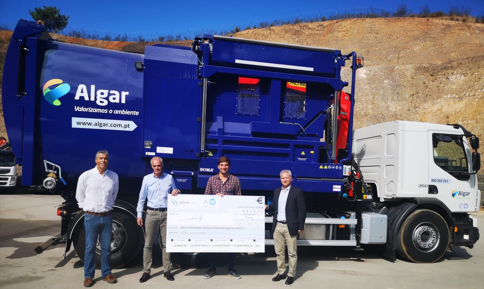 ALGAR | Aquisição de viaturas contribui para donativo ao Banco Alimentar Contra a Fome