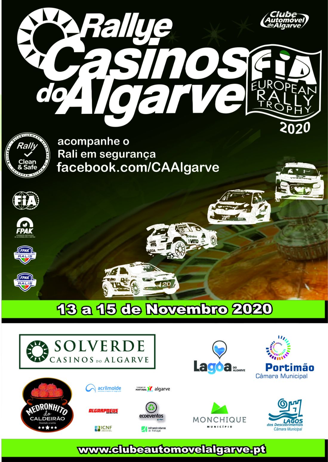 Estado de emergência obriga a adiamento do Rallye Casinos do Algarve