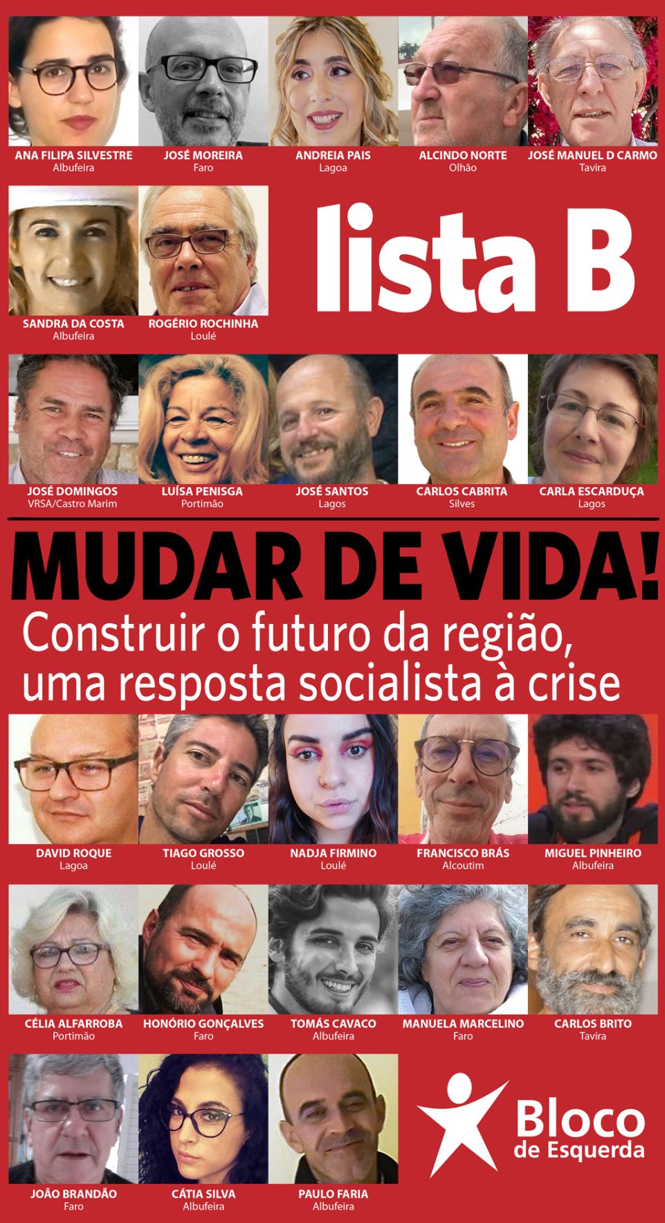 Bloco de Esquerda: movimento "Mudar de Vida!" visa impulsionar o BE no Algarve