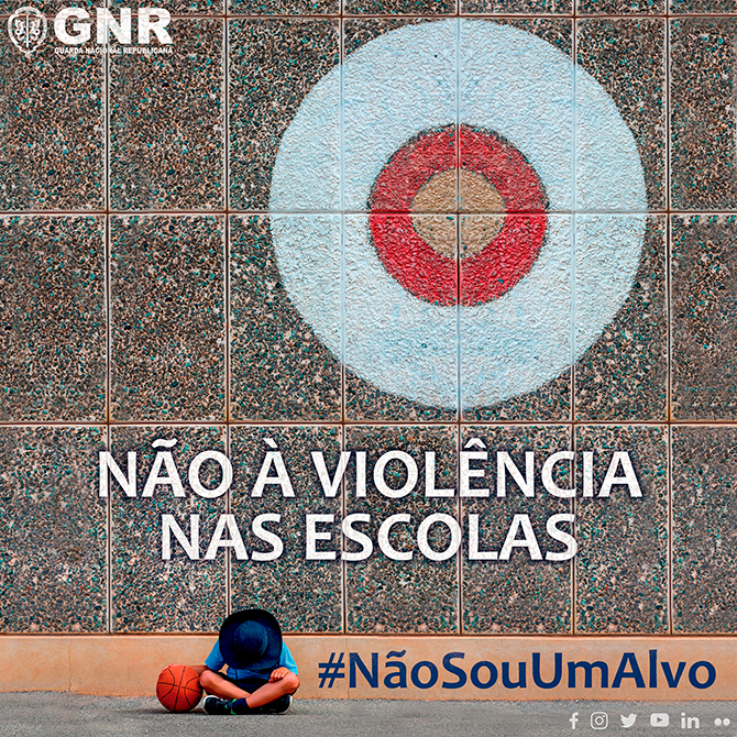 GNR: Campanha nacional contra a violência nas escolas #NãoSouUmAlvo (com vídeo)