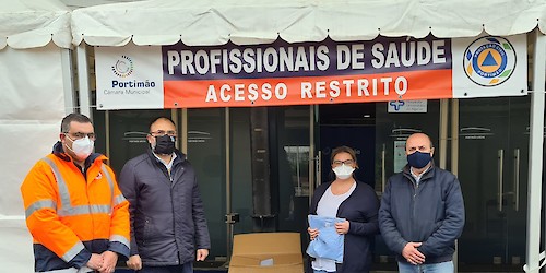 A Delegação Regional do Algarve da ANAFRE entregou 200 fardas de trabalho no hospital de campanha