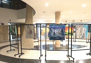 Exposição Artes plásticas do CPPC na Universidade do Algarve - "Pela Paz, contra as armas nucleares"