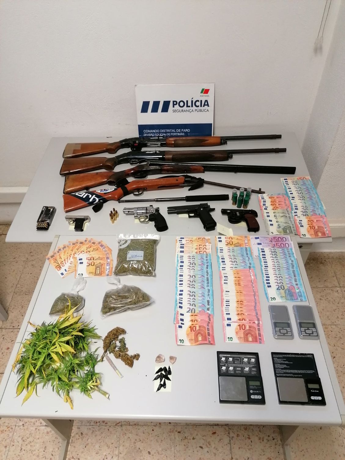 10 detidos por tráfico de droga em Mega Operação da PSP no Algarve