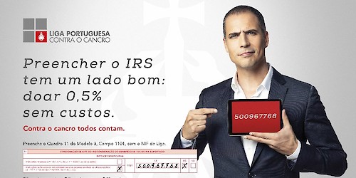 Liga Portuguesa Contra o Cancro apela aos portugueses para doação de IRS