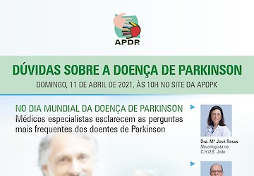 Associação Portuguesa de Doentes de Parkinson promove sessão online para esclarecimento de dúvidas