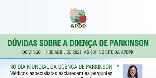 Associação Portuguesa de Doentes de Parkinson promove sessão online para esclarecimento de dúvidas