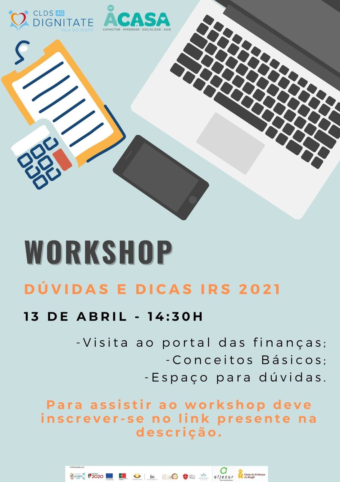 Workshop "Dúvidas e Dicas IRS 2021": Saiba tudo