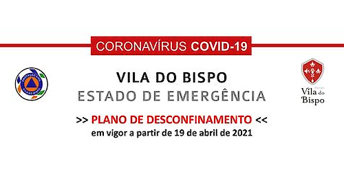 Município de Vila do Bispo esclarece quanto à terceira fase do Plano de Desconfinamento