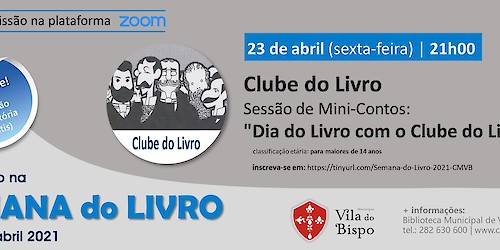 Vila do Bispo: Sessão de Mini-Contos "Dia do Livro com o Clube do Livro" realiza-se já esta sexta-feira