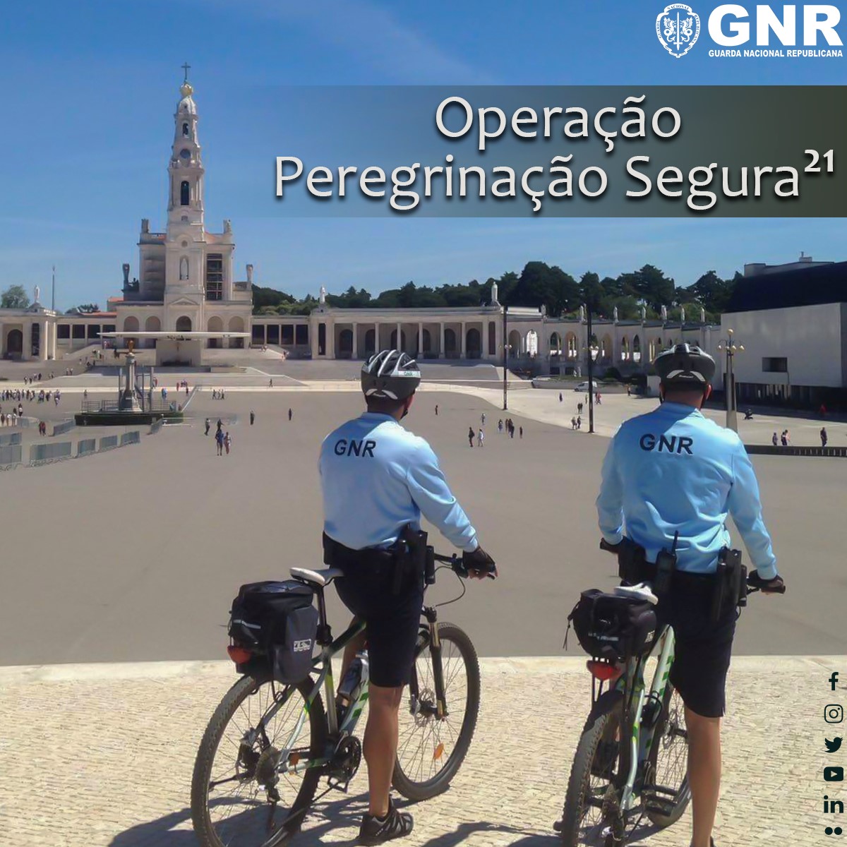 “Operação Peregrinação Segura” – GNR garante segurança das Celebrações da Peregrinação Internacional Aniversária