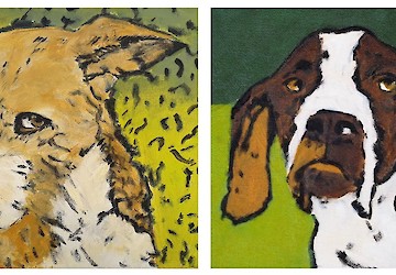 Exposição de Pintura "Cães e Gatos" da AEZA em exibição no Espaço + a partir de 15 de Maio
