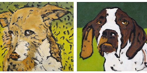 Exposição de Pintura "Cães e Gatos" da AEZA em exibição no Espaço + a partir de 15 de Maio