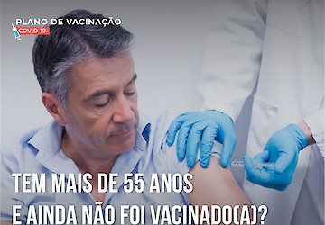 Covid-19: Pessoas a partir dos 55 anos já podem agendar 1.ª dose da vacina