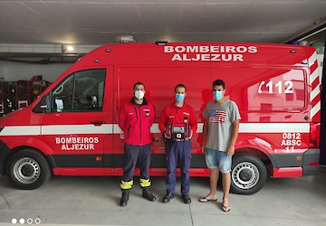 Grupo Desportivo Odeceixense presta donativo à Associação Humanitária dos Bombeiros Voluntários de Aljezur