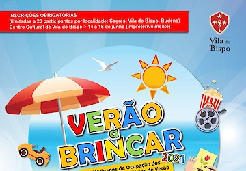 Vila do Bispo: Já estão abertas as inscrições para a iniciativa "Verão a Brincar 2021"